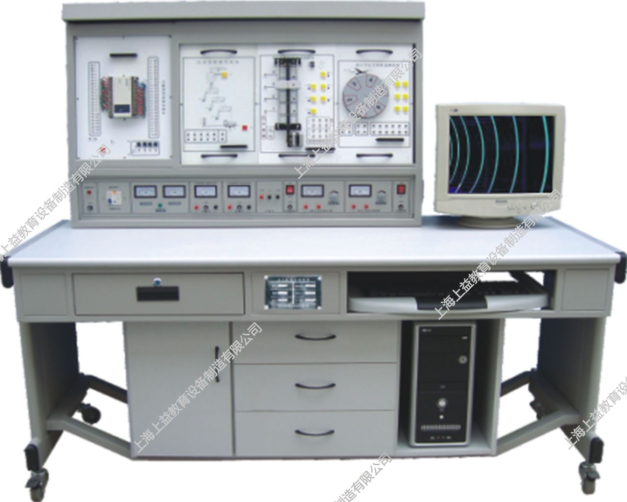 SYPLC-02A PLC可編程控制器實(shí)驗裝置（功能增強(qiáng)型）（立式、掛箱積木式）