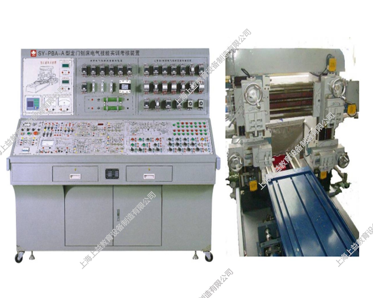 SYBS-LMB2型 龍門(mén)刨床電氣技能實(shí)訓(xùn)考核裝置（半實(shí)物、變頻調(diào)速、一套機(jī)組）