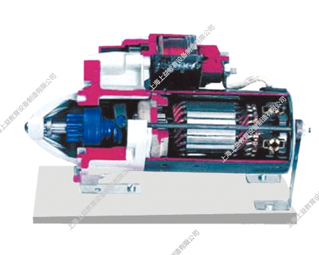 帶齒輪減速裝置的起動(dòng)機(jī)解剖模型